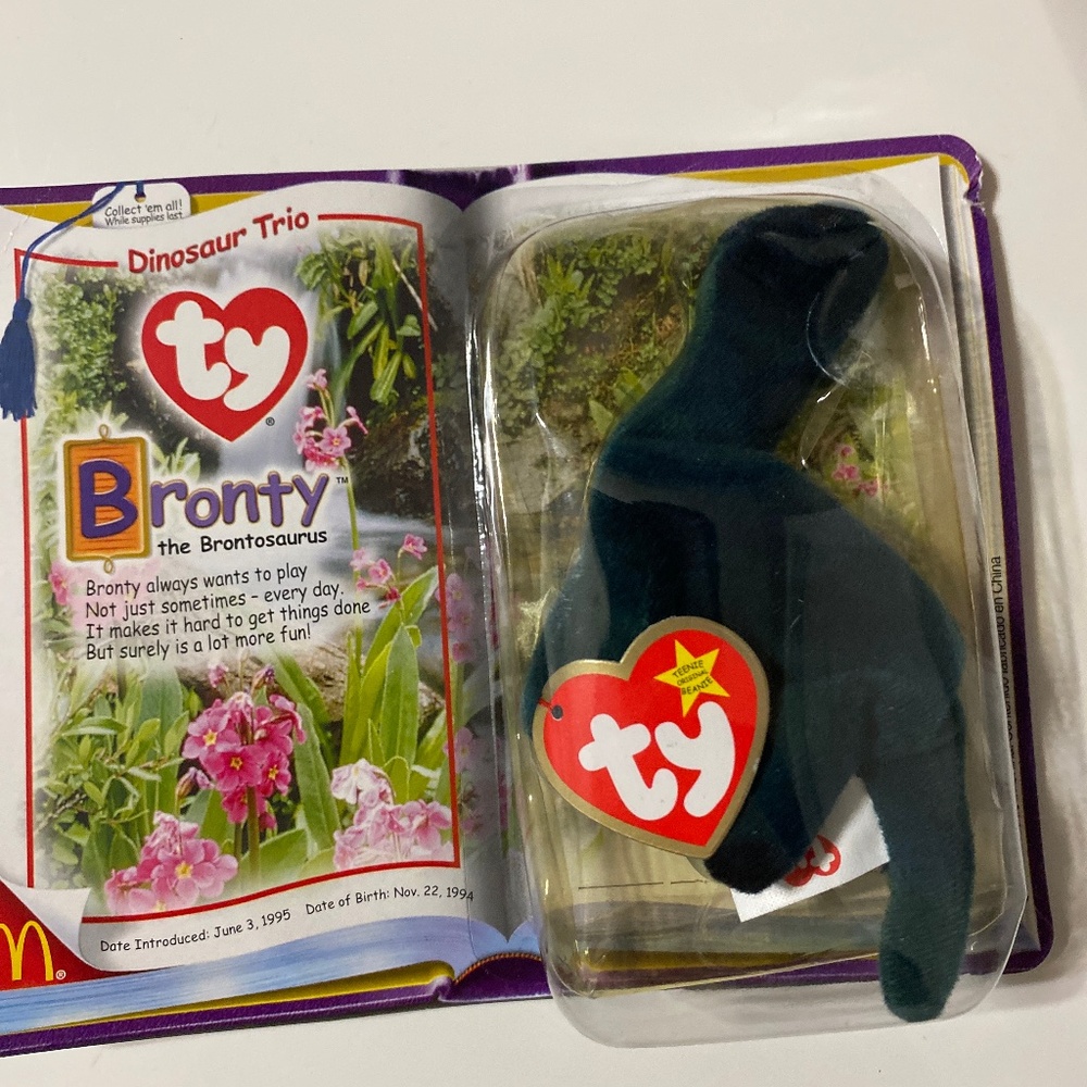 TY McDonalds Bronty Beanie Baby TAG ERRORS